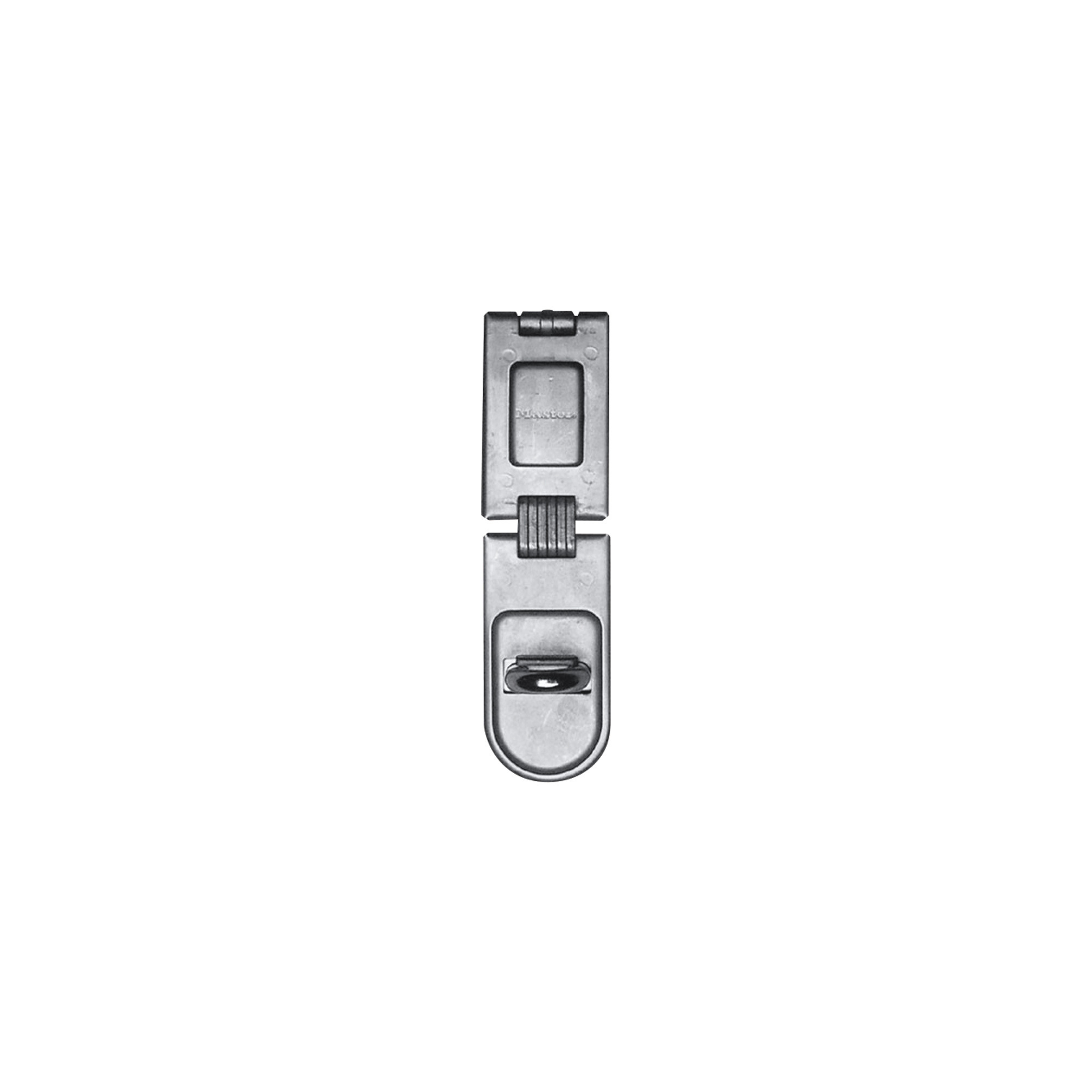 Master Lock 6-1/4" Long Zinc Plated Hardened Steel Single Hinge Hasp, 1 Pack, 720DHC